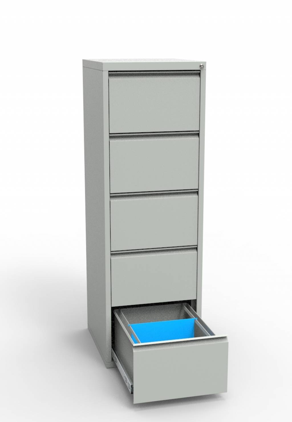 Шкаф картотечный Регион РК-А4-5 (1515х500х550 мм) металлический с 5 ящиками шк 5 для хранения документов формат А4