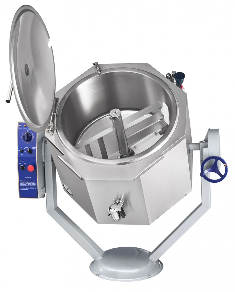 Котел пищеварочный КПЭМ-100-ОМР со сливным краном