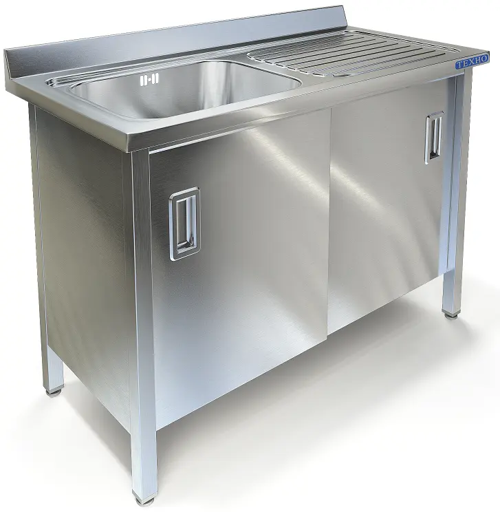 Ванна моечная цельнотянутая с фартуком (крыло) ВМ-34/668Л