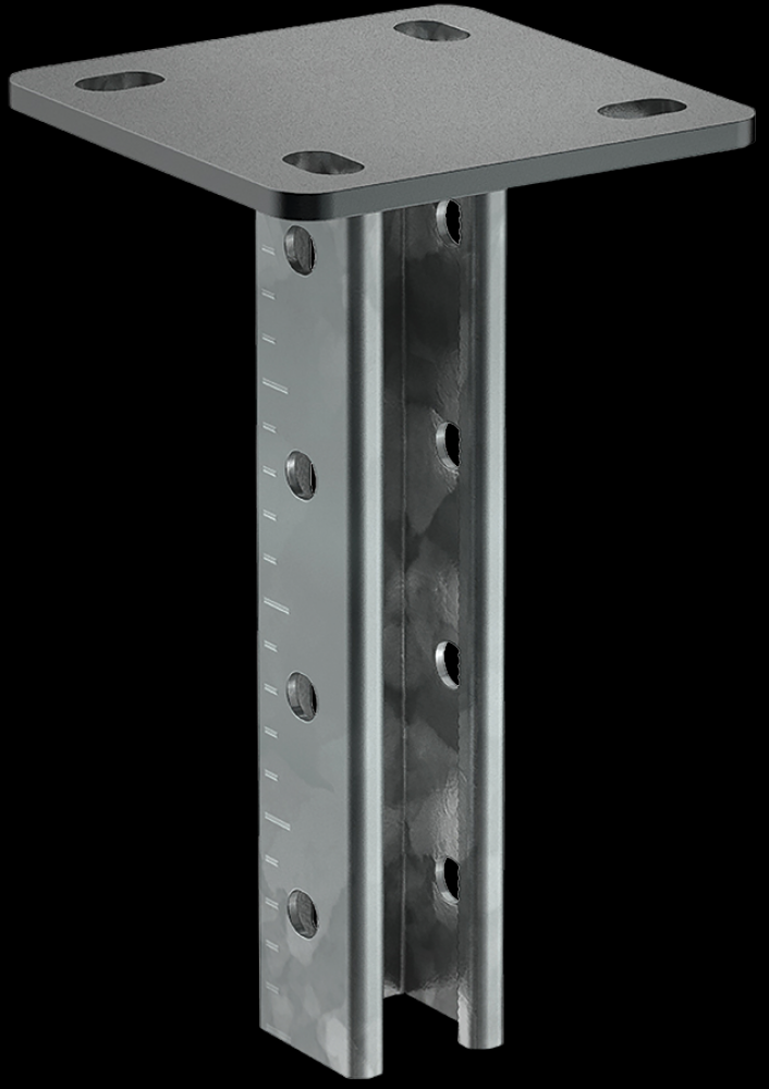 Потолочная стойка 35х27, длиной 600 мм, горячий цинк