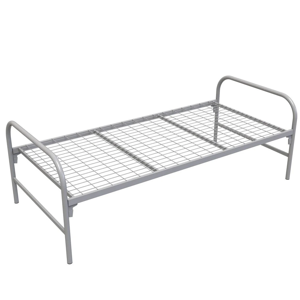 Фото кровать металлическая для рабочих км-1.32/200х90