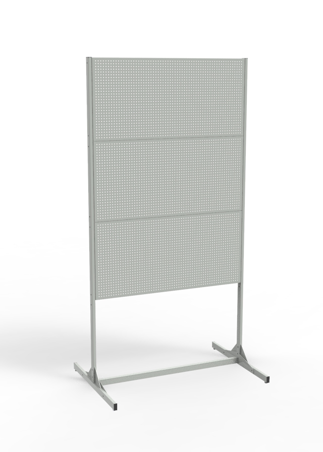 Фото - стенд перфорированный 3 экрана стационарный с перемычкой сп-3