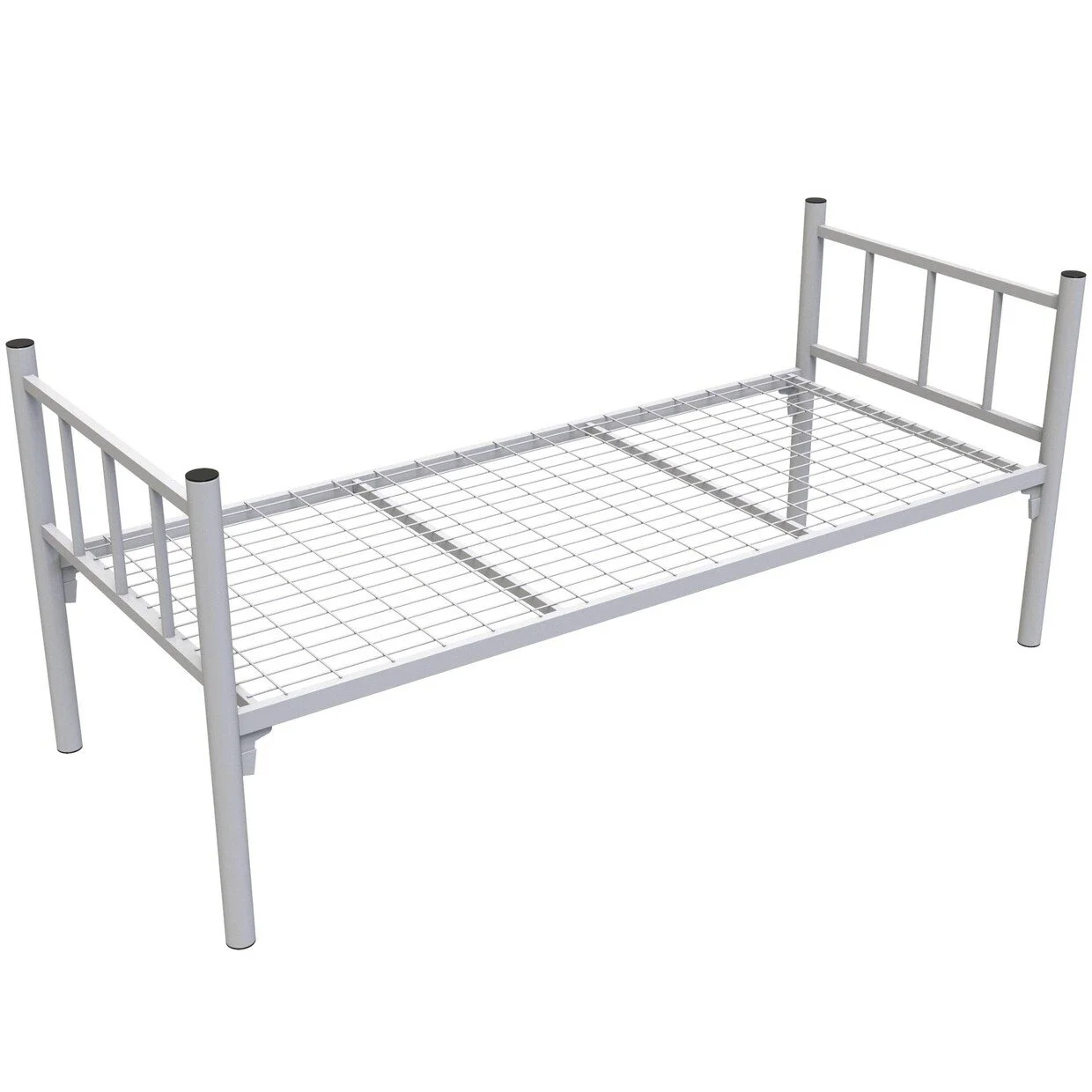 Фото кровать металлическая км-1.51 cool/190х80 белая