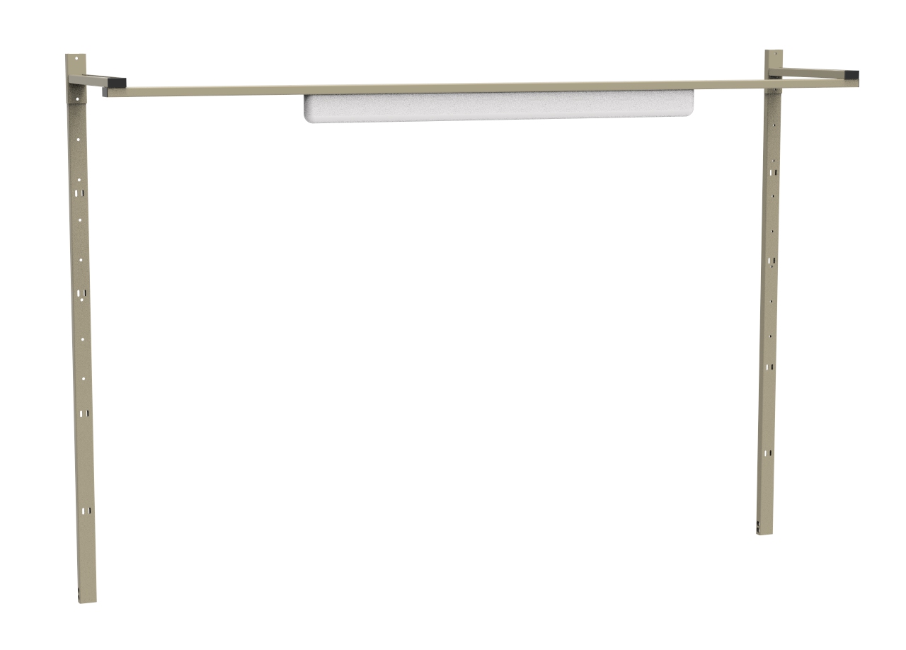 Верстак СВ-2Т.01.05.19_сб1 (1840х690х2100 мм) слесарный с оцинкованной столешницей для мастерской