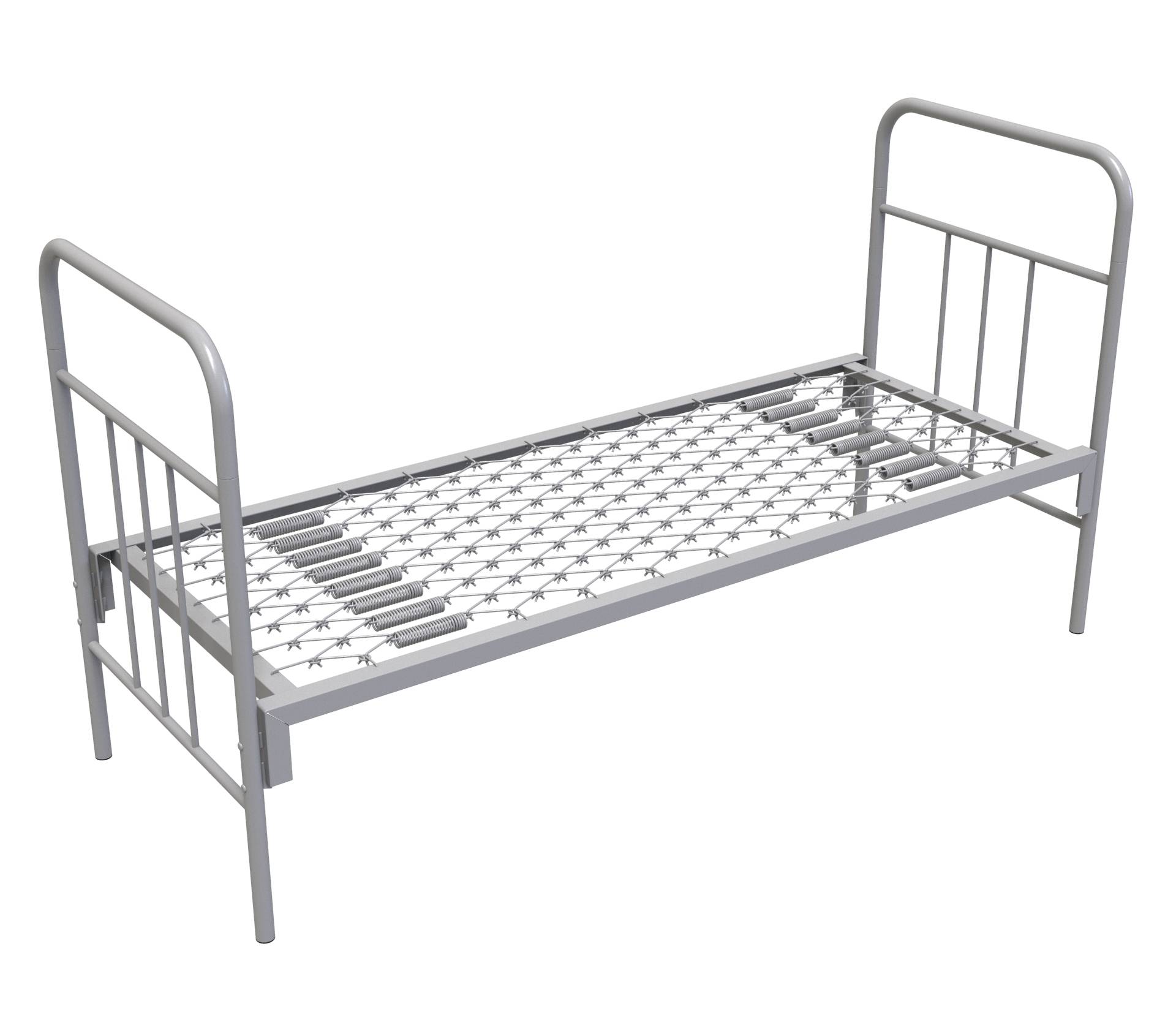 Фото кровать армейская одноярусная - ка-1,  тип а, гост 2056-77 с панцирной сеткой