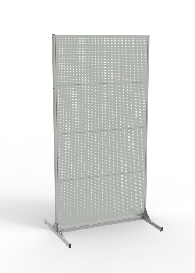 Фото - экран сварщика 4 панели стационарный с перемычкой эс-4